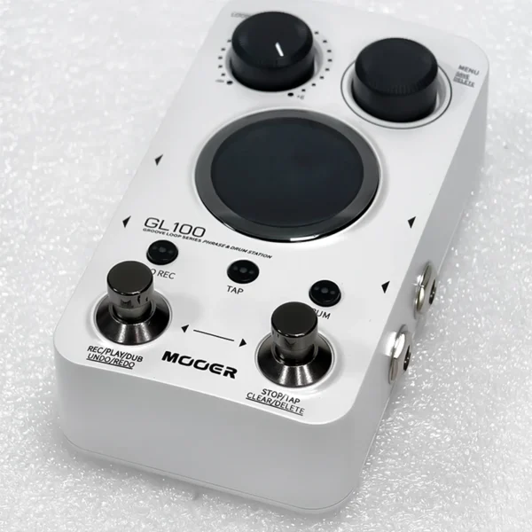 MOOER ギターペダル GL100 LOOP ドラムマシンエフェクトペダル 自動録音とタイムストレッチ機能 1.3インチタッチスクリーンペダル - 画像 (4)