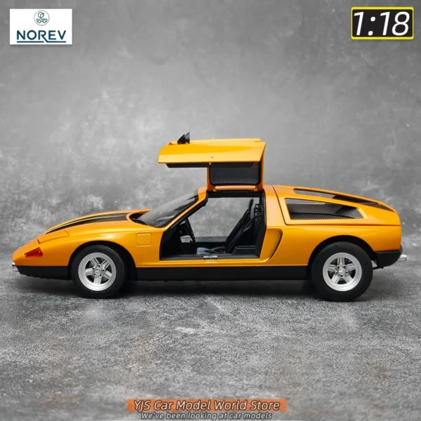 NOREV 1/18 新C111/II 1970 イエロー合金製車模型 ギフト最適 - 画像 (2)