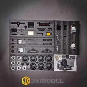 1/14 RC 4X2 キットバージョン MAN F2000 トラクター トラック  メタルキャブ JXModel 1:14 スケール RC モデル トラック トレーラー ティッパー DIY グレー キットバージョン
