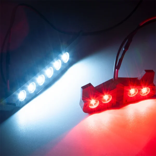 RCクローラー用LEDライトセット高輝度フロントリア3-5V - 画像 (6)