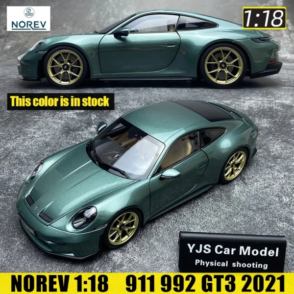 NOREV 911 GT3 992 2021 グリーン 1/18 ミニカー