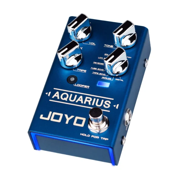 JOYO R-07 AQUARIUS ディレイ ルーパー ギターエフェクトペダル ルーパー機能 8 デジタルディレイエフェクトペダル 5分間の録音時間 - 画像 (3)