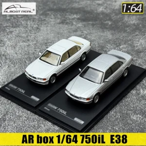 ARボックスダイキャストモデル1/64スケール新品750iL（E38）ブラックスタティックオーナメントホリデーギフトコレクション