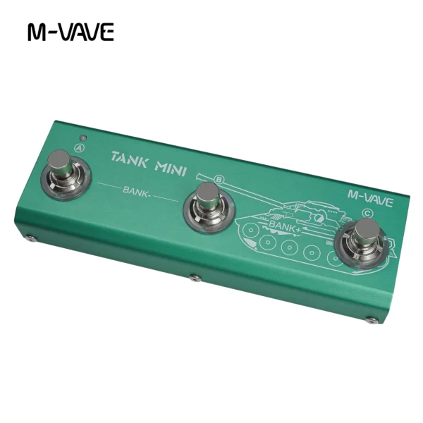 M-vave Tank Mini マルチエフェクトギターペダル、IRおよびOTGレコーディングをサポート、内蔵キャブ、アンプ、モジュレーション、FX、ディレイ、リバーブエフェクト - 画像 (3)