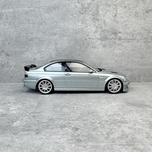 OTTO 1:18 E46 M3 GTR シルバー レジン車模型 OT1128 - 画像 (5)