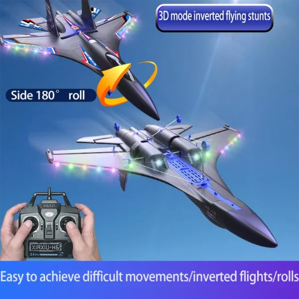 RC飛行機 水陸空 J11-Pro リモートコントロール飛行機 ブラシレスモーター 6チャンネル 防水 電動模型 ギフト - 画像 (4)