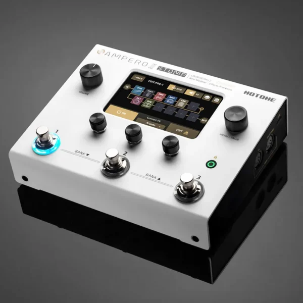 Hotone Ampero II ギターベースアンプモデリング IRキャビネットシミュレーション マルチエフェクトペダル MIDI I/O ステレオ OTG USB オーディオインターフェース - 画像 (4)