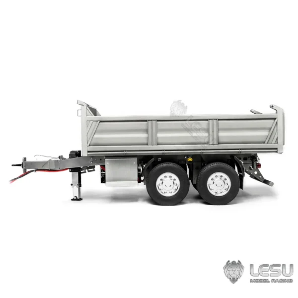 タミヤ  1/14 RC トラック 用 油圧シリンダーリフティングCNCバケット 貨物バケット 1:14 フルトレーラーダンプ トラック LESU DIYパーツ - 画像 (4)