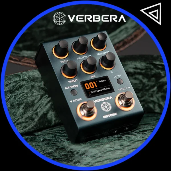Hotone Verbera リバーブペダル ギター ベース IR LCD搭載 USB 軽量コンパクト