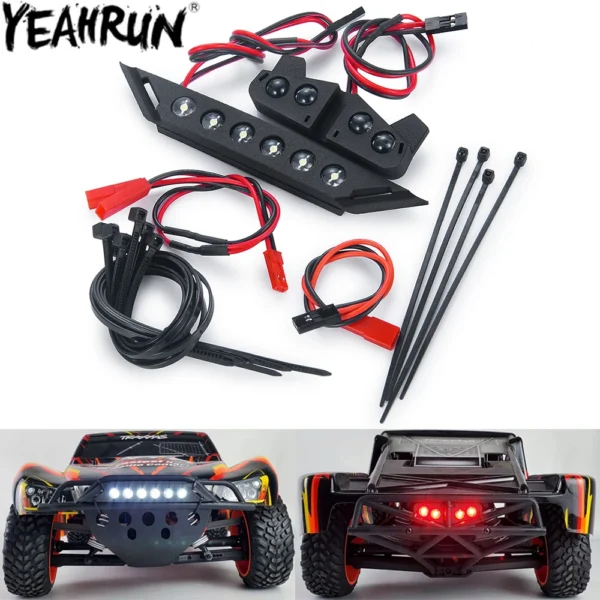 RCクローラー用LEDライトセット高輝度フロントリア3-5V