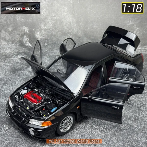 MOTORHELIX 1/18 ランエボIV 合金モデルカー 静的コレクション - 画像 (3)