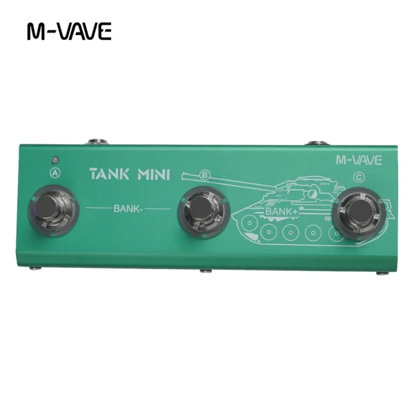 M-vave Tank Mini マルチエフェクトギターペダル、IRおよびOTGレコーディングをサポート、内蔵キャブ、アンプ、モジュレーション、FX、ディレイ、リバーブエフェクト