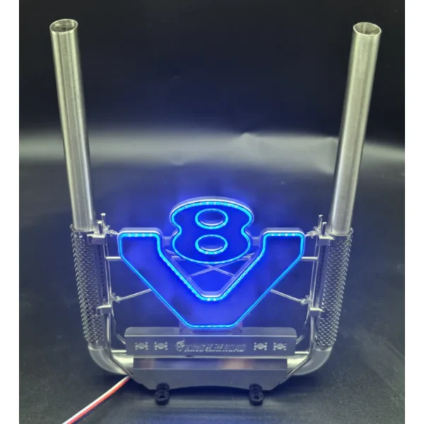 7色変色LED V8ロゴ スカニア770S排気筒 1/14RCトラック - 画像 (6)
