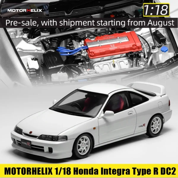 インテグラ タイプR DC2 前期 1/18 ダイキャスト 車模型 MOTORHELIX
