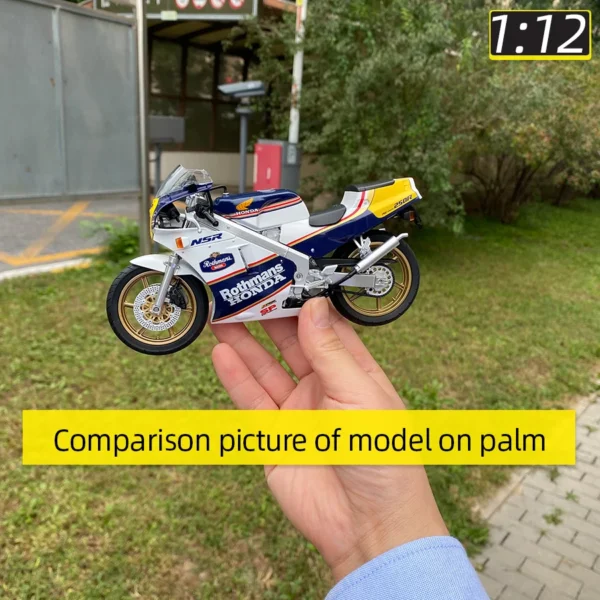 青島 1/12 NSR250R SP 88ロスマンズ バイク模型 MC18 スタティック - 画像 (4)