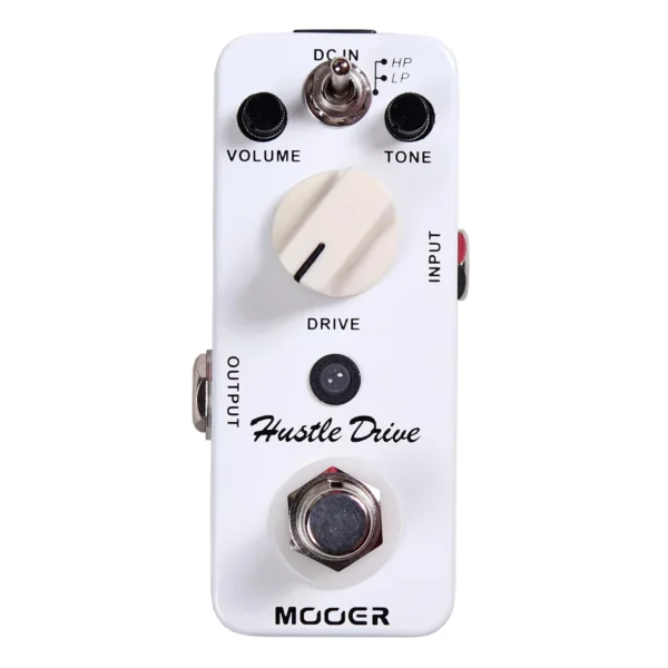 MOOER Hustle Drive ディストーションペダル、エレキギターディストーションペダル、2つの動作モード：ハイ/ローピークモード