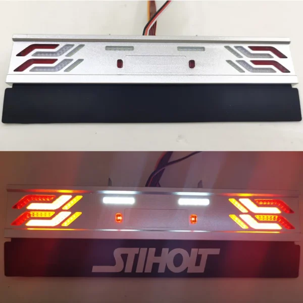 LEDメタルテールランプ 水流 1/14 RCトレーラー スカニア MAN ベンツ ボルボ