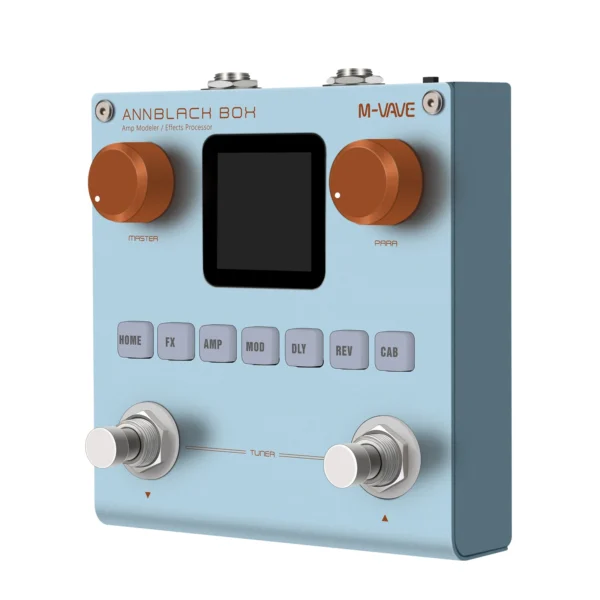 M-VAVE ANNBLACKBOX マルチエフェクトプロセッサー 充電式ギターペダル エレキギター/ベース用 - 画像 (2)