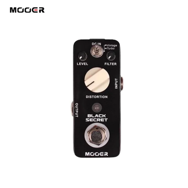 Mooer Black Secret ディストーション エレクトリックギターエフェクトペダル 2つの動作モード トゥルーバイパス ミニペダル Proco Rat Effect のコピー