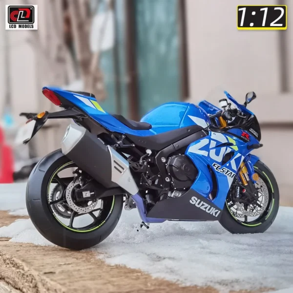 1/12 GSX-R1000 バイク模型 合金製 静的ディスプレイ ギフト - 画像 (2)