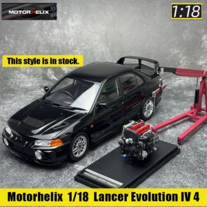 MOTORHELIX 1/18 ランエボIV 合金モデルカー 静的コレクション