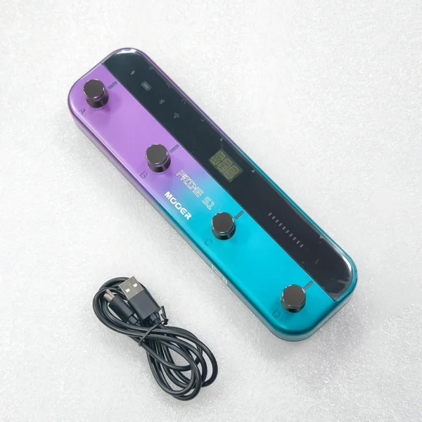 MOOER ギターペダル Prime S1 エフェクター 128種類のギターエフェクト ドラムマシン チューナー LOOPER サポート Bluetooth 内蔵バッテリー - 画像 (6)