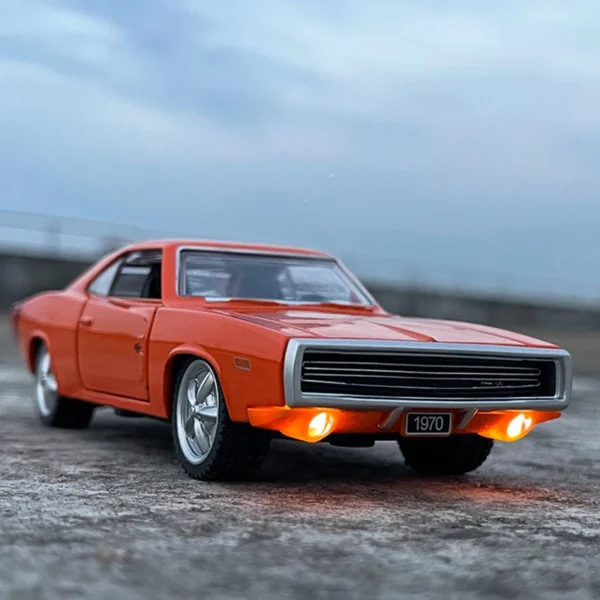 1/32 ダッジ チャージャー 1970 ミニカー サウンド ライト プルバック ギフト