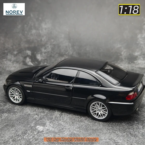 NOREV BMW M3 E46 CLS 2003 サファイアブラック 1/18 ミニカー - 画像 (3)