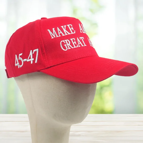 2025年 トランプ大統領 キャップ 45 47 USA 帽子 刺繍 スナップバック - 画像 (4)