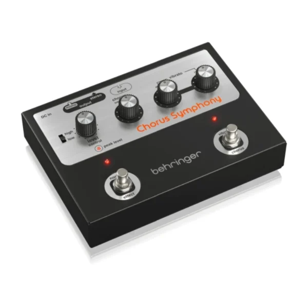 Behringer CHORUS SYMPHONY ヴィンテージ 70年代 モジュレーションペダル。BBDコーラスとビブラートモード、可変入力レンジ、ワイド3Dステレオサウンドを搭載。 - 画像 (3)