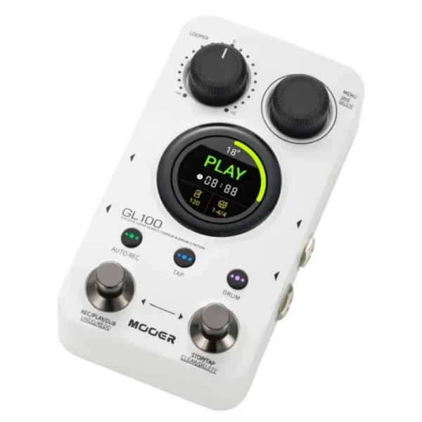 Mooer GL100 エレキギター モノブロックエフェクト デュアルストンプネイル ステレオフレーズループ 自動録音 100メモリポジション カスタム - 画像 (2)