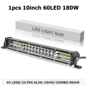 極薄10インチLEDライトバー180W SUV 4WD ワークランプ
