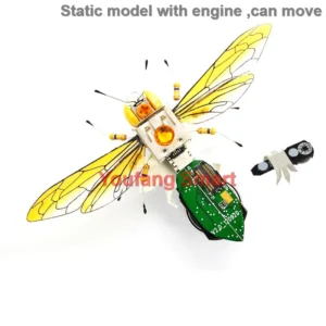 [ワスプエンジン] STEAM DIY ロボット昆虫科学発明電子動物学校競技会用非はんだ付け DIYキットSTEMロボット動物