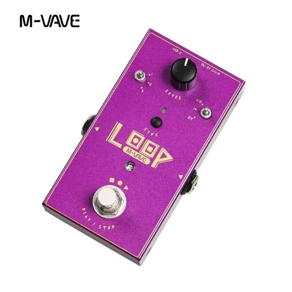 M-VAVE Loop-II ギタールーパーペダル 3ループ 最大11分の録音時間 3スピードコントロール ループエフェクトペダル - 画像 (3)