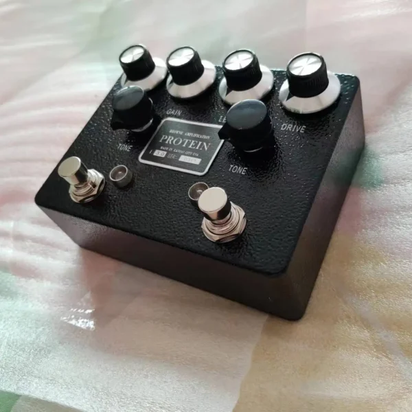LY-ROCK BR0WNE PROTEIN ギター ペダル 白黒 オーバードライブ ディストーション - 画像 (3)