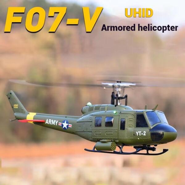 BNF YUXIANG UH-1 Huey F07V 1:34 라디콘 헬기 단일 프로펠러 6CH 시뮬레이션