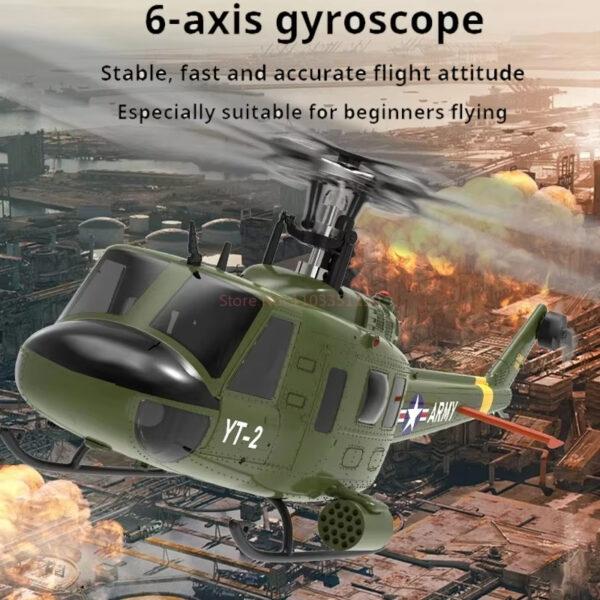 BNF YUXIANG UH-1 Huey F07V 1:34 라디콘 헬기 단일 프로펠러 6CH 시뮬레이션 - 이미지 6