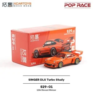 팝 레이스 1:64 포르쉐 싱어 DLS 터보 스터디 합금 프리미엄 다이캐스트 자동차 모델 차량 수집품