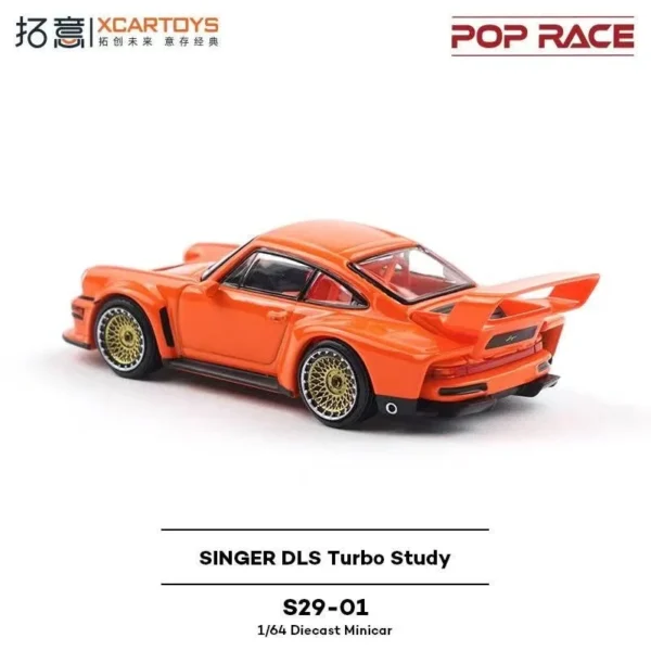 팝 레이스 1:64 포르쉐 싱어 DLS 터보 스터디 합금 프리미엄 다이캐스트 자동차 모델 차량 수집품 - 이미지 3