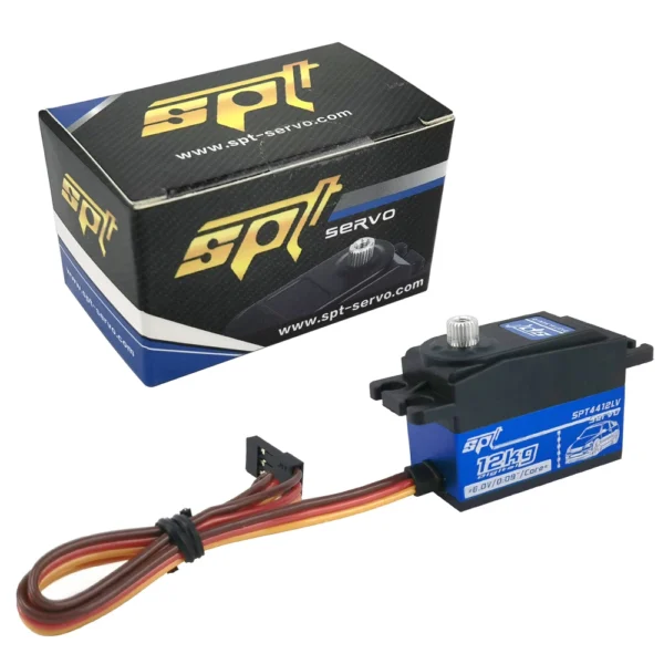 SPT 4412LV 120 12kg 메탈 기어 표준 숏 바디 로우 프로파일 디지털 서보 RC 카 드리프트 1:10 1:12 고정익 로봇 암 아두이노 - 이미지 5