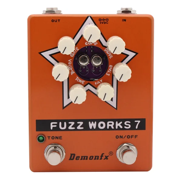 Demonfx Fuzz Works 7 기타베이스 퍼즈 왜곡 이펙터