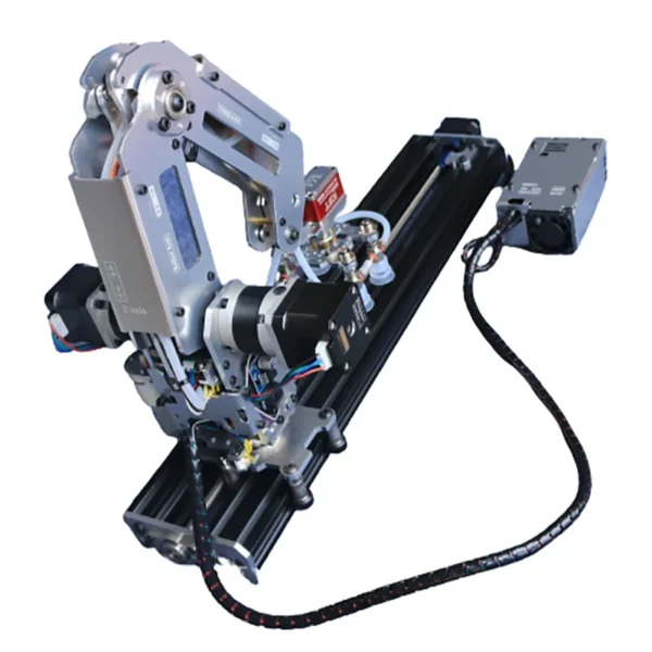 多軸ロボットアーム産業用ステッピング メタルマニピュレーター Arduino 2560 ロボット DIY キット用 吸盤/ステッピングモータークロー付き