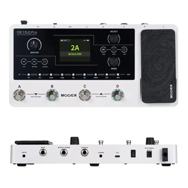 MOOER GE150 Pro ギター マルチエフェクター アンプモデリング IR ローダー 9時間駆動 - 画像 (4)