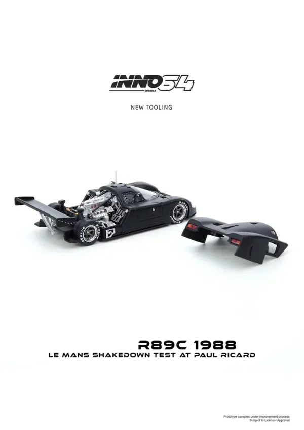 INNO64 1:64 R89C 1988 LE MANS 블랙 #IN64 R89C LMT1988 다이캐스트 모델 자동차