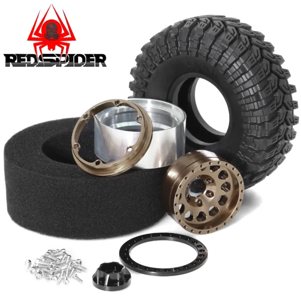 1.9인치 비드락 휠 및 타이어 림 오프셋 8.9mm 4개 외경 4.53인치 1/10 RC 크롤러 카 TRX4 TRX6 SCX10 90046 CC01 D90 D110용 - 이미지 4