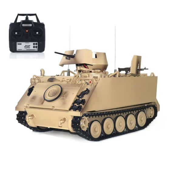 1/16 RTR 통더 RC 탱크 M2412 B M113A1 ACAV 적외선 360도 포탑 회전 연기등 사운드 무선 조종 전기 군사 장난감 - 이미지 2