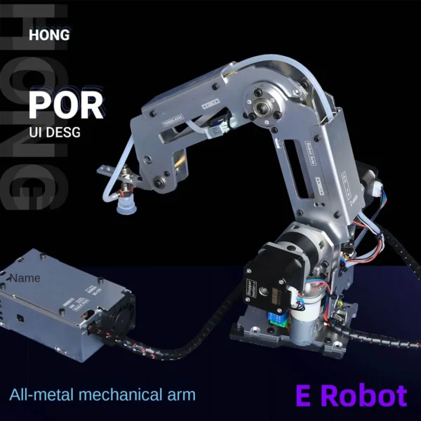 多軸ロボットアーム産業用ステッピング メタルマニピュレーター Arduino 2560 ロボット DIY キット用 吸盤/ステッピングモータークロー付き - 画像 (2)