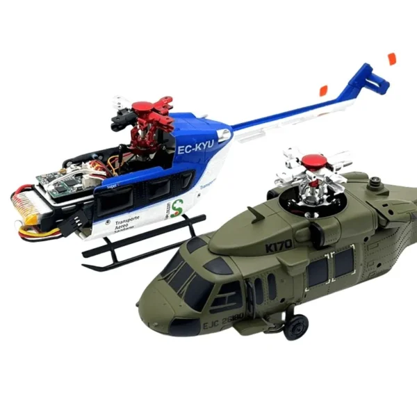WLtoys K124/K170 RC 헬리콥터용 금속 업그레이드 스와시플레이트 로터 헤드 및 블레이드 클램프 액세서리 키트