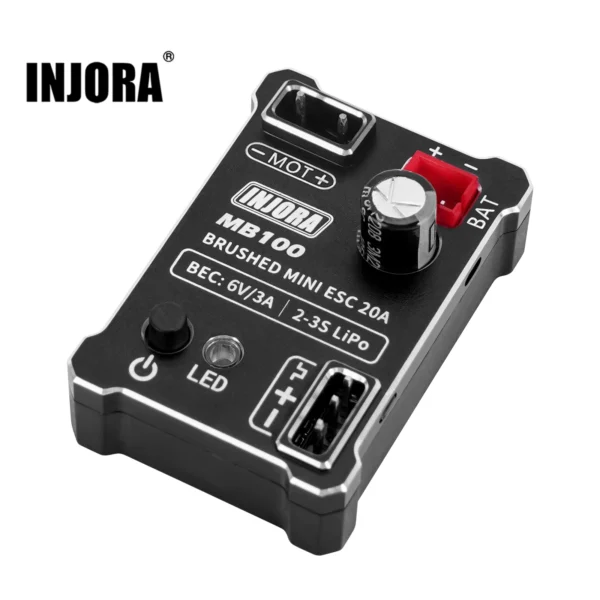 INJORA MB100 R80 브러시 미니 ESC 20A 1/24 1/18 RC 크롤러 SCX24 AX24 TRX4M FCX24 FCX18