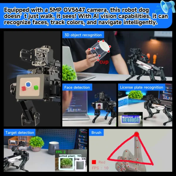 DOGZILLA Lite 로봇 개 AI 비전 Raspberry Pi 교육 장난감 - Image 4